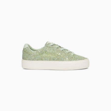 UGG Zilo Chunky Glitter Light Green Sneakers for Women (NJMH05928)